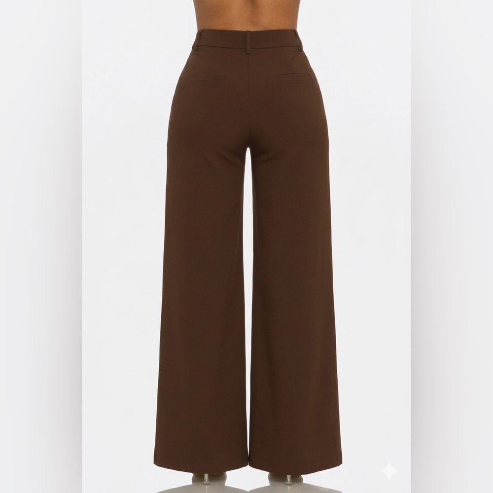 Straight Leg Pintuck Trouser Pants - Cien - Picture 2 of 2